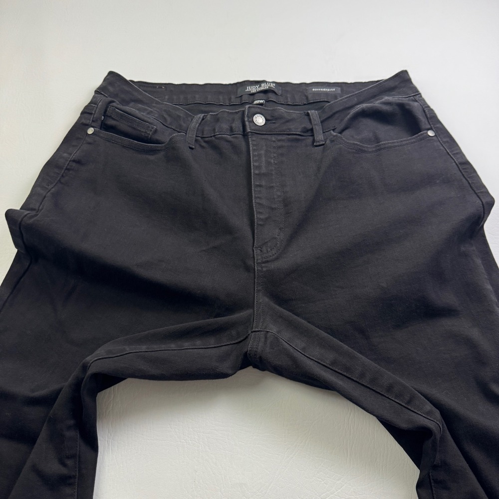 Judy Blue Boyfriend Fit Black Jeans Plus Size 20W Stretchy Denim JB88175 BK - Picture 10 of 16